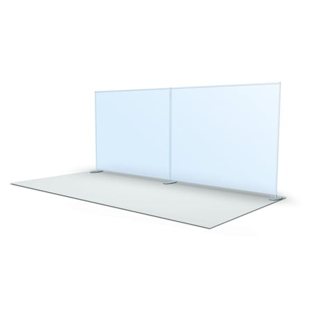 Pen2Paper Straight FlatWalls Straight Flat Wall- Silver PE832087